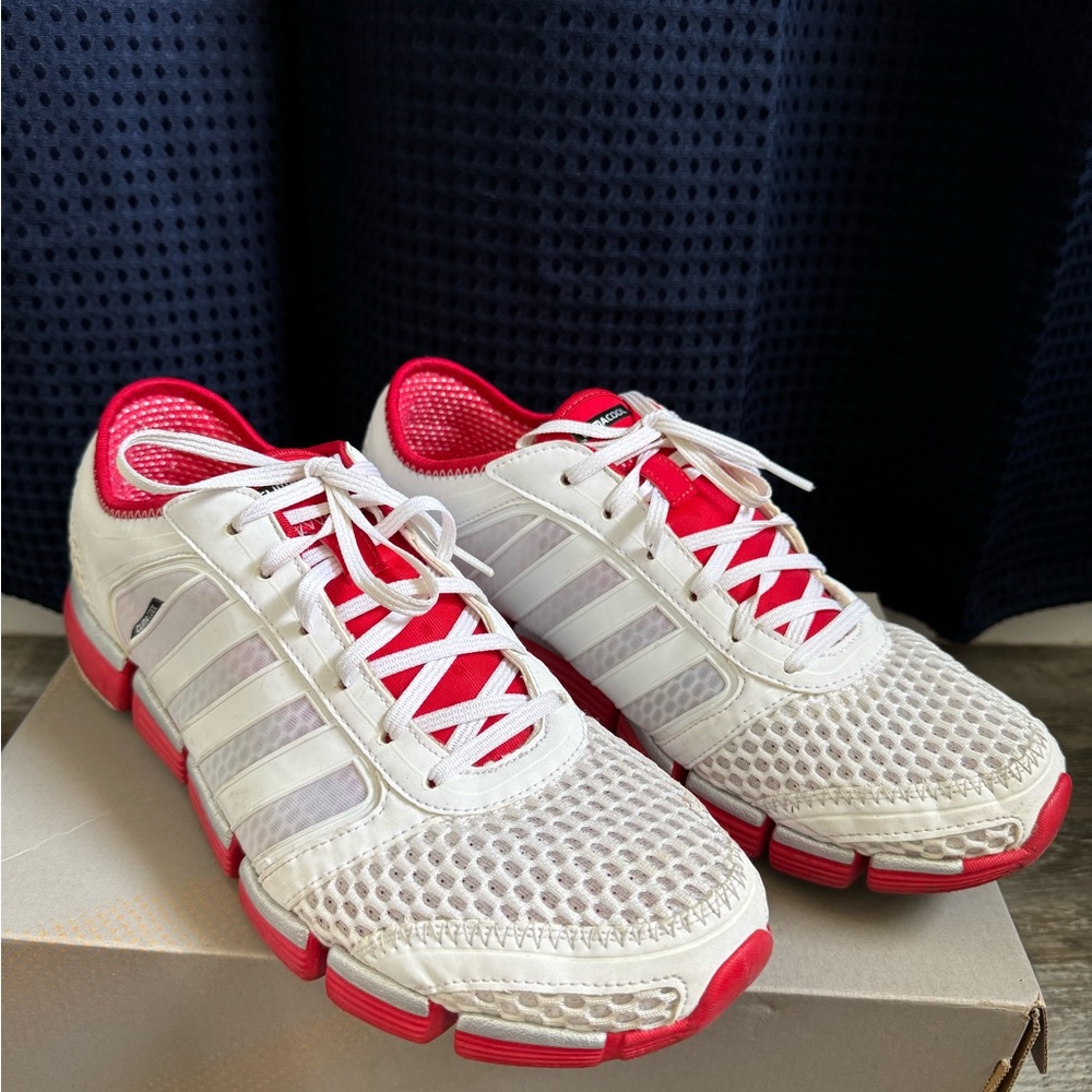 Adidas Climacool Men’s White and Red Sneakers